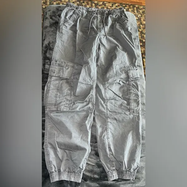 Garage Tanner Tie Up Cargo Pant in Grey Forged Iron Size Small - Image 11