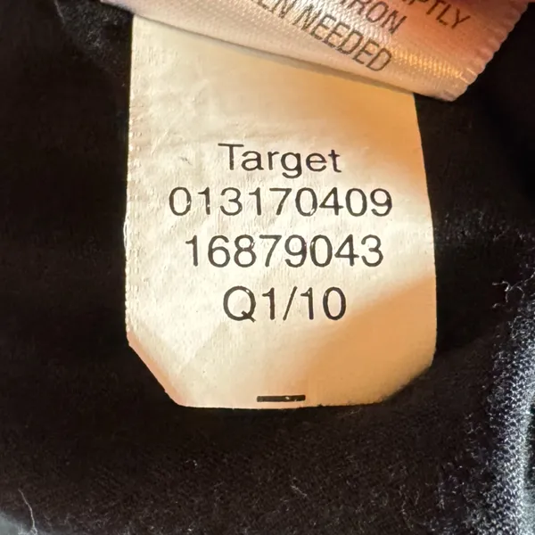 Converse solid black casual dress vneck women’s size large‎ - Image 8