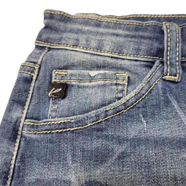 Kancan Skirt Size 25 / 3 W27"in Waist Denim Skirt Jean Skirt Mini Skirt Stretch Blue Denim Skirt - Image 4