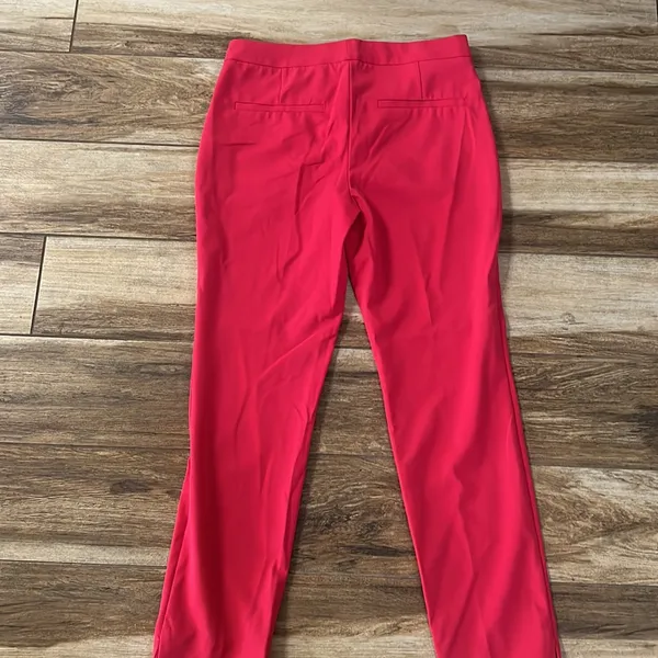 Zara pink skinny leg dress ankle pants - Image 4