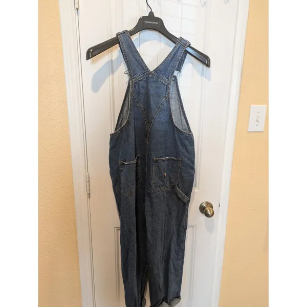 Vintage Union Bay Denim Jeans Bib Overalls Carpenter Blue Mens Size S - Image 11