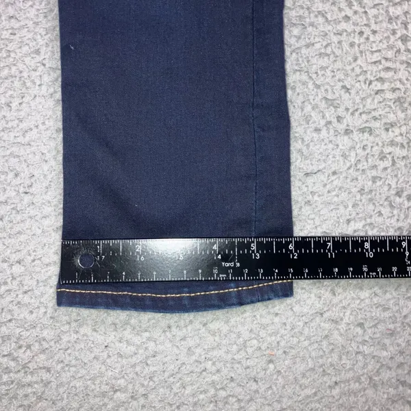 True Religion Low Rise Capri Jeans Womens 25x23.5 Blue Y2K Pink Stitch Logo Flaw - Image 11