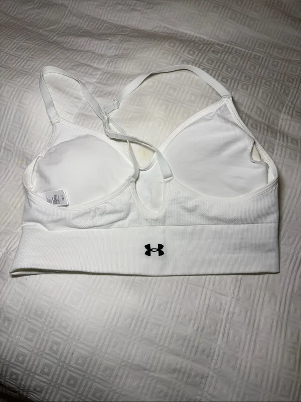 Under Armour White Seamless Sports Bra - Image 2