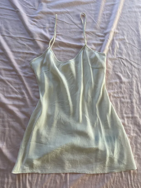 Vintage Cream Slip Dress - Image 3