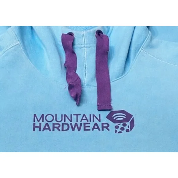 Mountain Hardwear Women’s Fleece Lined Hoodie Blue Purple Logo Med Cozy Gorpcore - Image 3