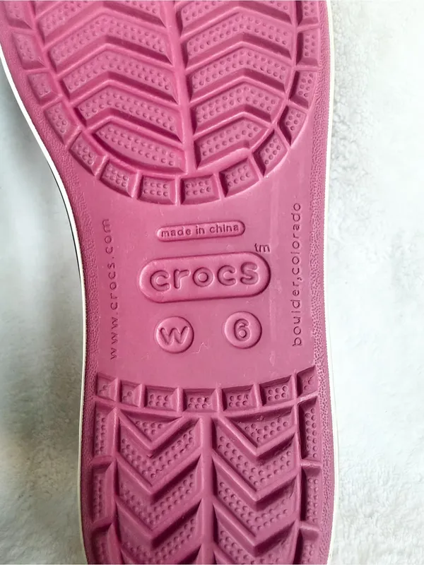 Crocs Womens Crocs Flats Pink Purple Ballet Shoes Hospital Size 6 - Image 10