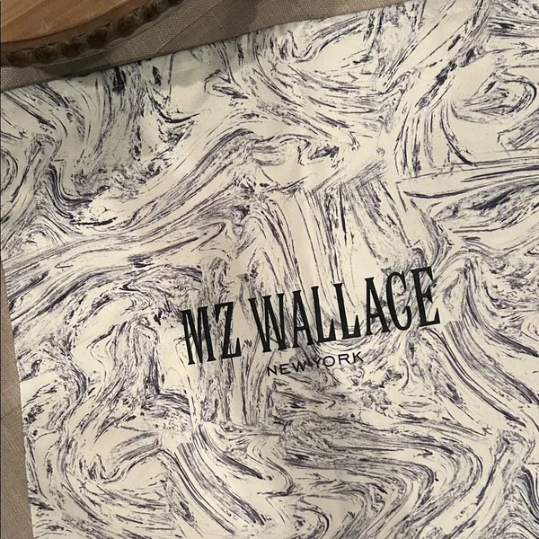 MZ Wallace New York Blue/White Purse Dust Bag Drawstring LARGE 20" X 22" NEW‎ - Image 3