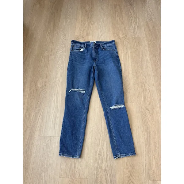 Abercrombie & Fitch the Ankle Straight Ultra High Rise Jeans Size 32 - Image 2