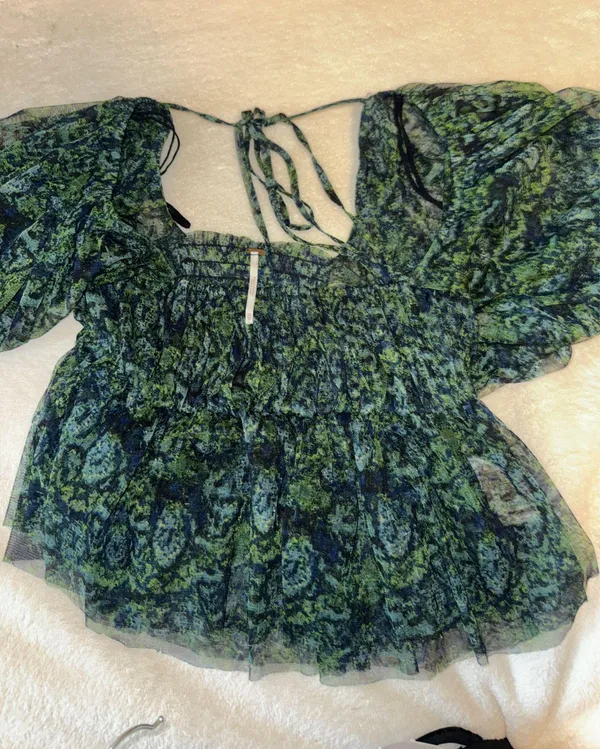 Free People Green Blouse - Image 6