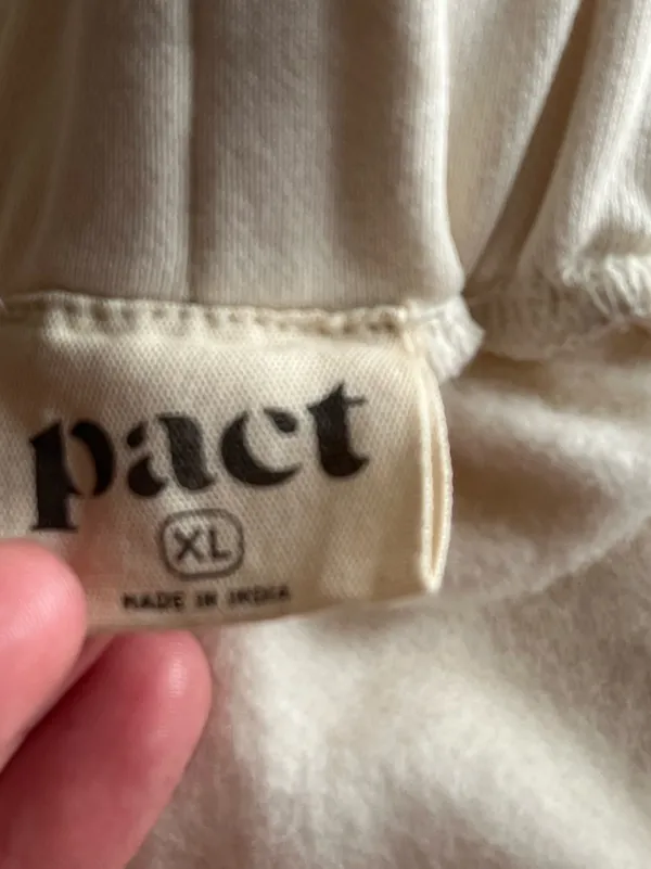 Pact • Women's Cream Elastic-Waist Jogger Pants - Image 4