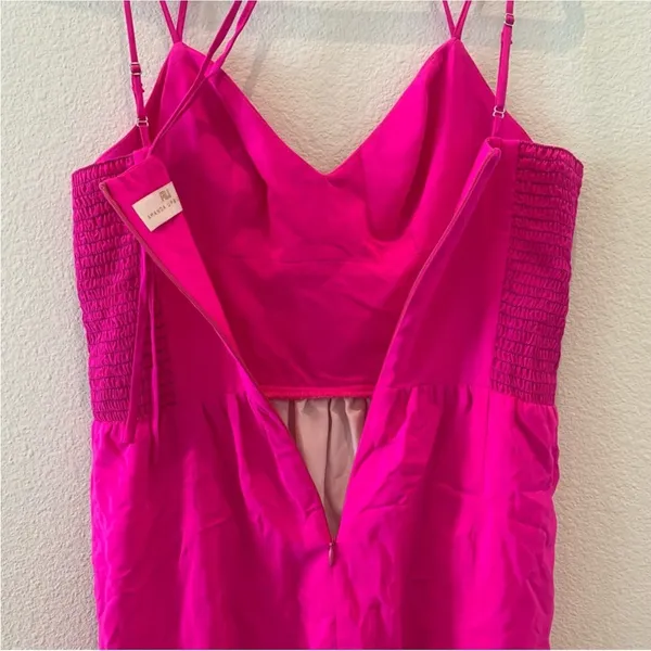 Amanda Uprichard Barbie Hot Pink Mini Dress silk M - Image 8