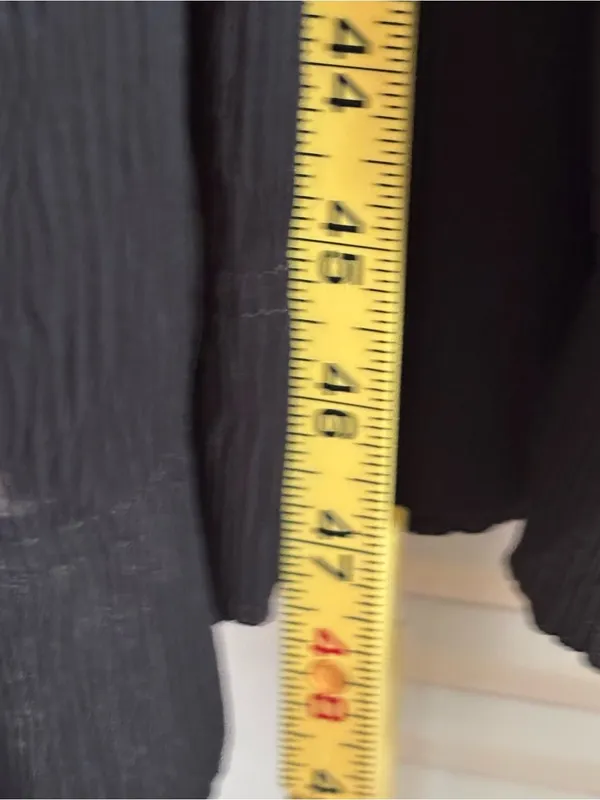 line and dot Maxine Tiered Maxi Dress Color Black Size MD - Image 15