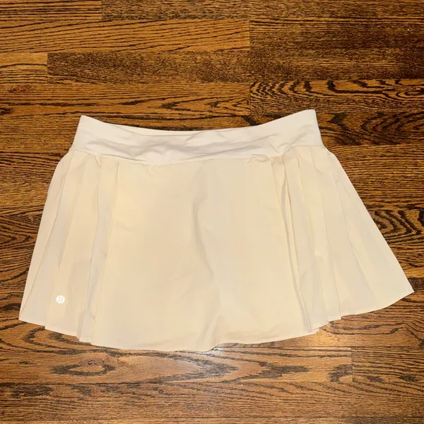 Lululemon Side-Pleat HR Tennis Skirt White Women's 10 - Image 8