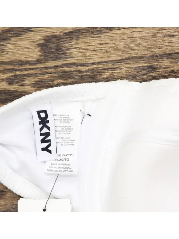 DKNY Womens Textured Molded Balconette Bikini Top DIMTS470 Soft White Texture XL - Image 3