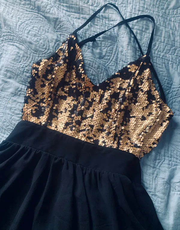 & Other Stories CEcico Golden/Black Sequins dress - Image 6