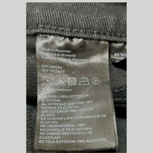 H&M Flare Wide-Leg Womens Black Jeans Size 4 - Image 3