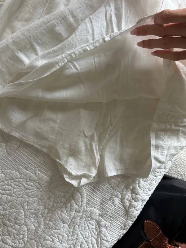 Abercrombie & Fitch white linen skirt - Image 10