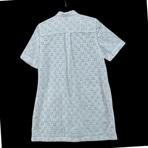 Gap Eyelet Shirt Dress‎ White Small - Image 4