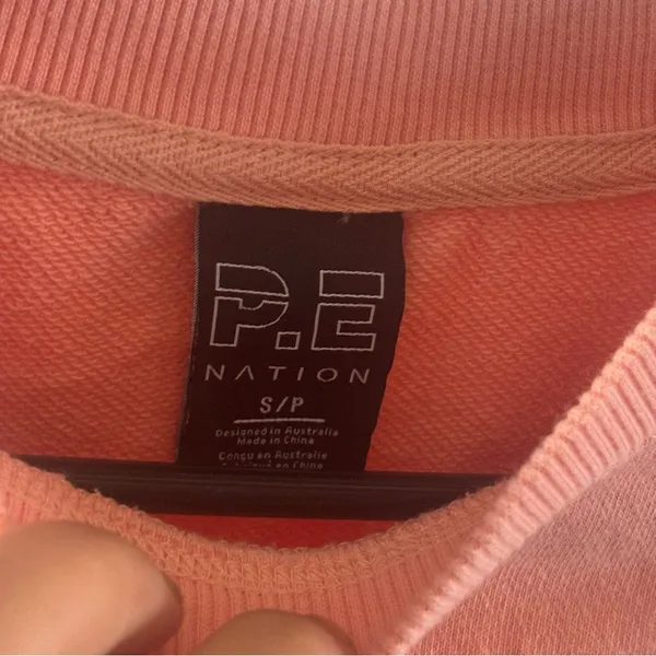PE Nation Crewneck Sweater Pink - Image 4