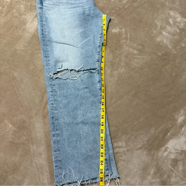 AG Adriano Goldschmied The Nolan Ankle Raw Hem Jeans Size 32 - Image 8