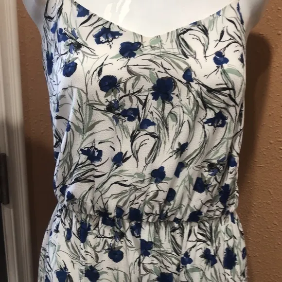 Zara white and blue floral dress - Image 5