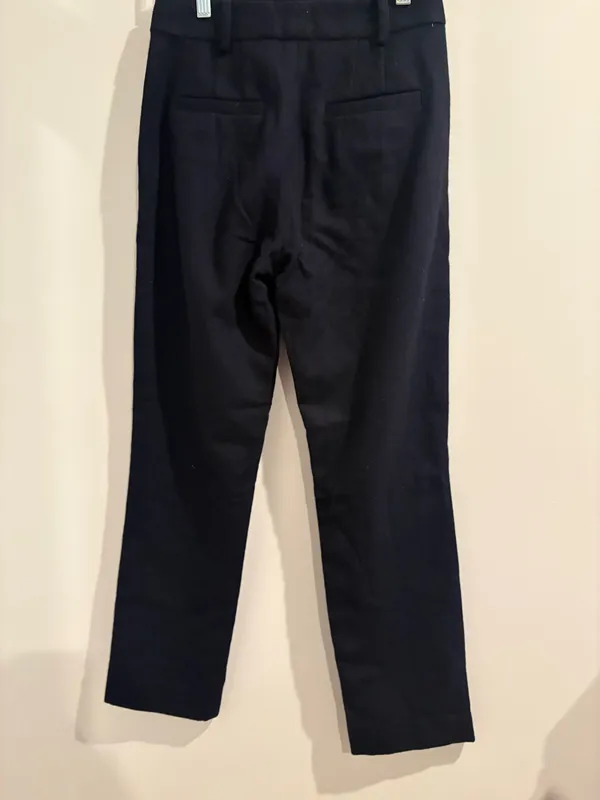 Amour Vert Taper Fit Pant Wool Navy XS New - Image 4