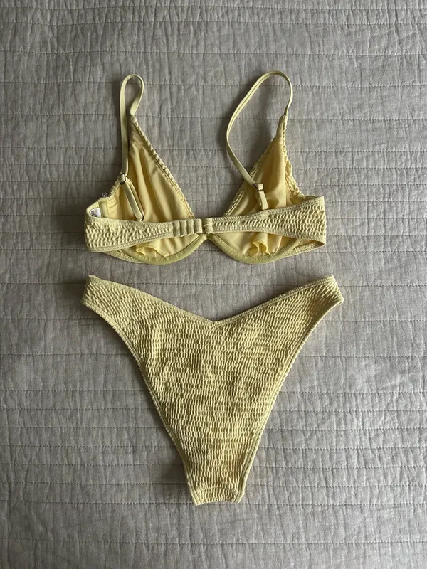 Yellow Hollister Bikini Set - Image 3