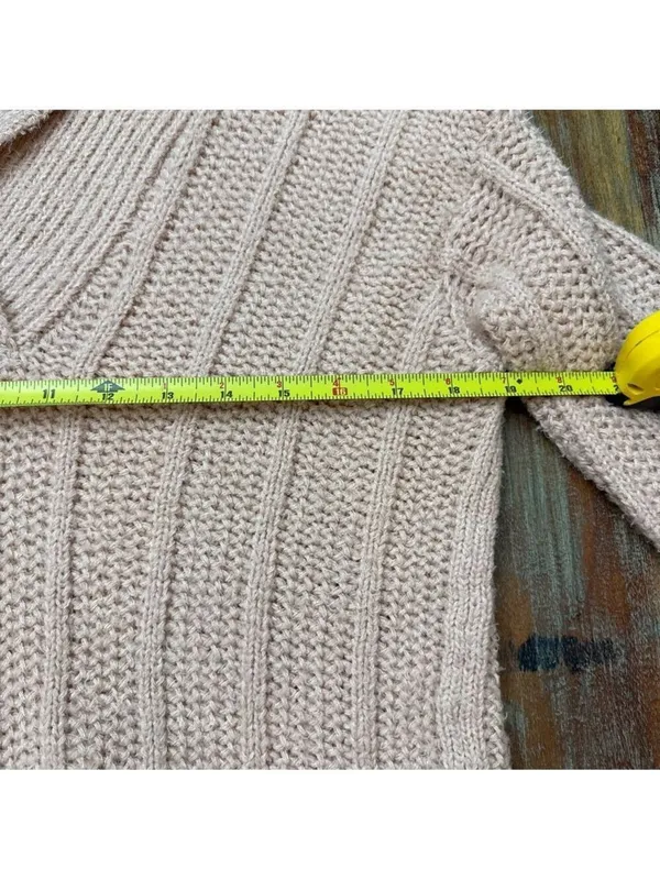 Anthropologie Pilcro Baby Pink V Neck Sweater XS - Image 8
