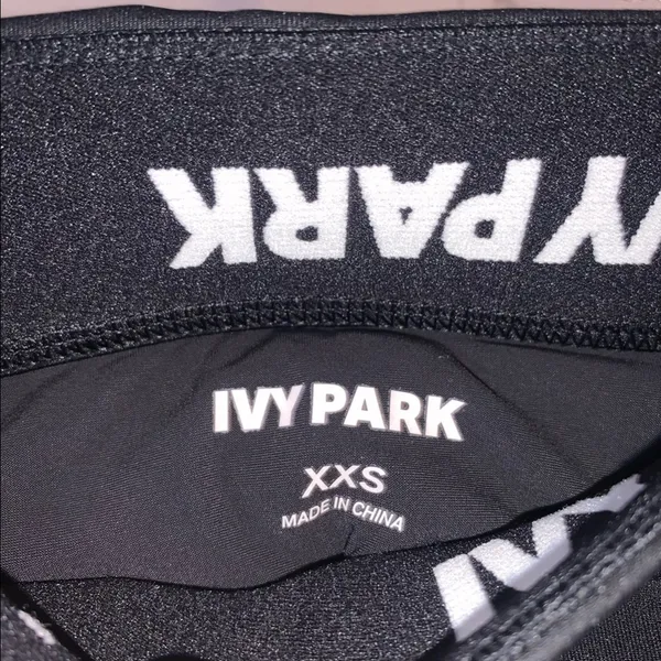 Ivy Park‎ Black Leggings XXS Minimal Athleisure Aesthetic Sculpted Activewear - Image 3