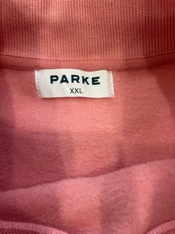 Parke Jean Heart Varsity Mockneck Sweatshirt xxl - Image 3