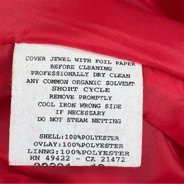 Vintage Jessica‎ McClintock for Gunne Sax Prom Dress Homecoming Strapless Red 3 - Image 4