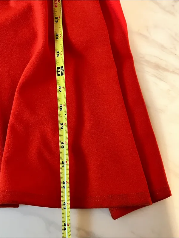 ASOS Red Strapless Corset Cutout Maxi Dress Size US 8 - Image 8