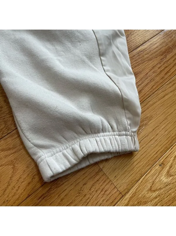 Better / Together Women's Baggy Cargo Fleece Sweat Pants Beige Lounge joggers L - Image 8