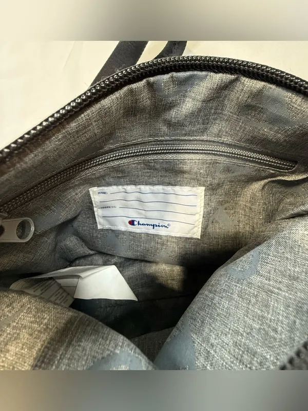 Champion Black Crossbody Bag with White Logo - Image 6