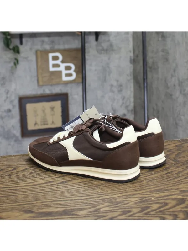 Universal Thread Skyler Jogger Sneakers Double Lace Low Top Brown Multi 8M - Image 2