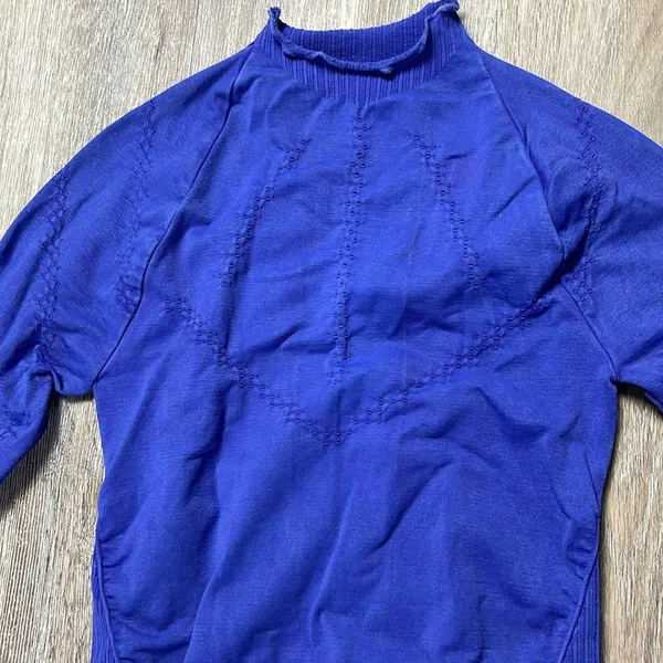 Free People Movement Good Karma Blue Long Sleeve Top Size XS/S - Image 7