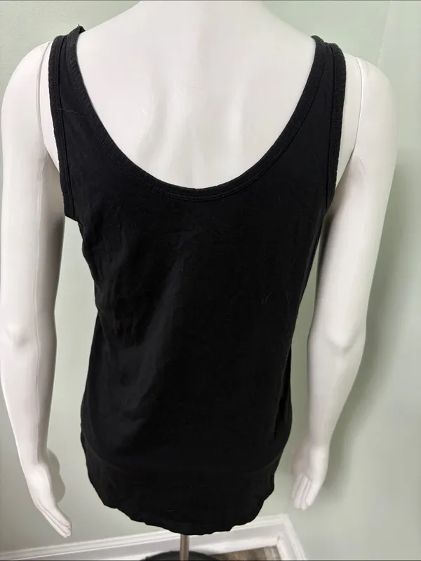 Quince Black Women's Tank Top Small - Image 4