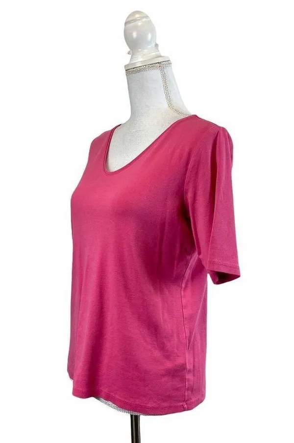 J. Jill Perfect 100% Pima Cotton Elbow Sleeve Top - Image 4