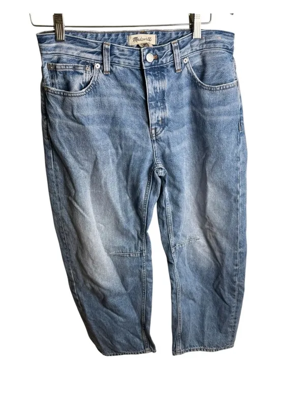 Madewell The Petite Darted Barrel-Leg Jean Dobbins Wash 27P - Image 2