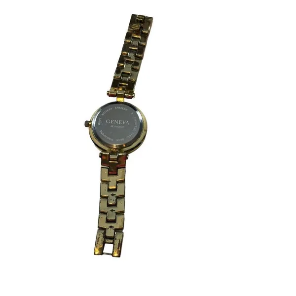 Geneva Gold-Tone Classic Ladies Watch With Crystal Accents & Adjustable Bracelet - Image 6