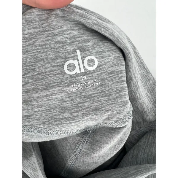 Alo Yoga Alosoft High-Waist 7/8 Highlight Leggings Athletic Heather Grey M - Image 7