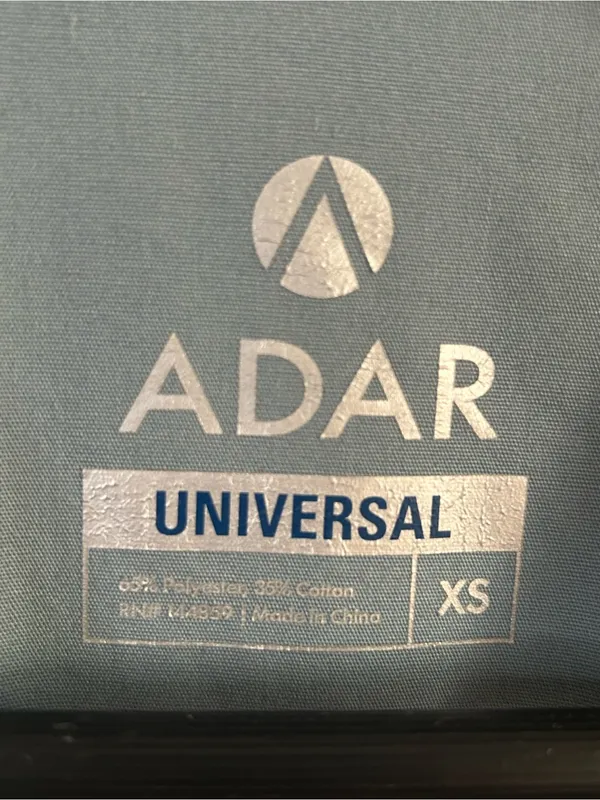 Preloved Adar Universal Scrub Top and Pants Uniform Set Gray Size XS - Image 2