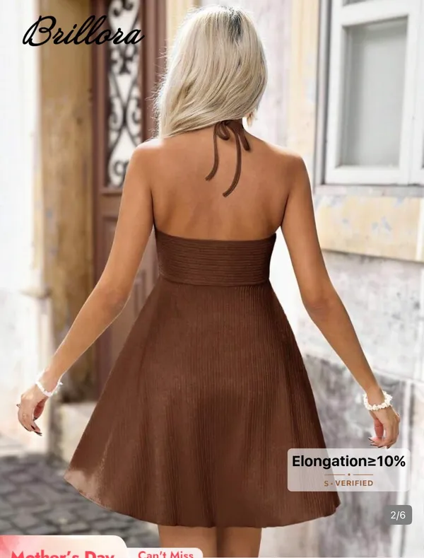 Shein Brown Sundress Mini - Image 3