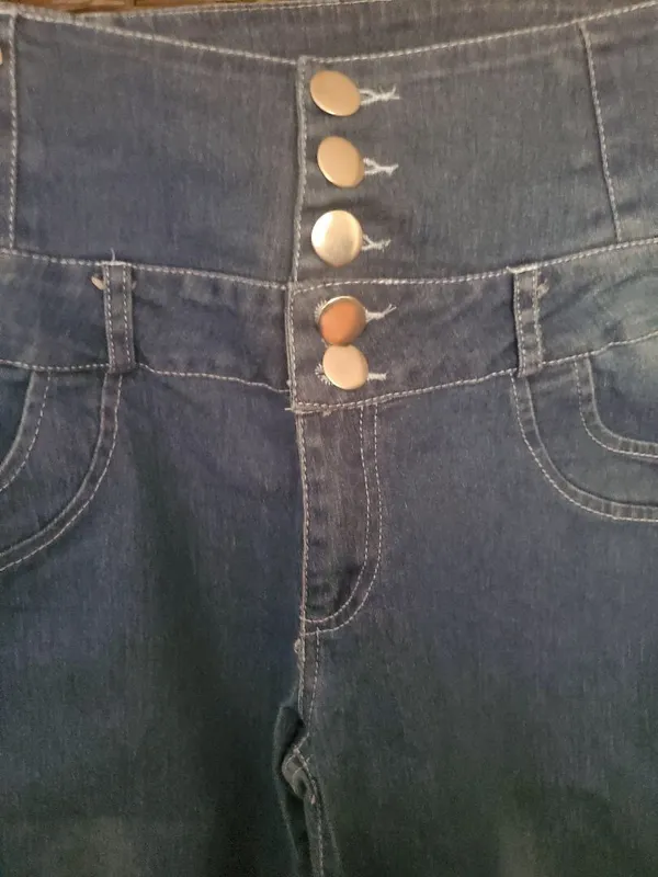 Denim Series: High waisted Pants Blue Size 2X - Image 3