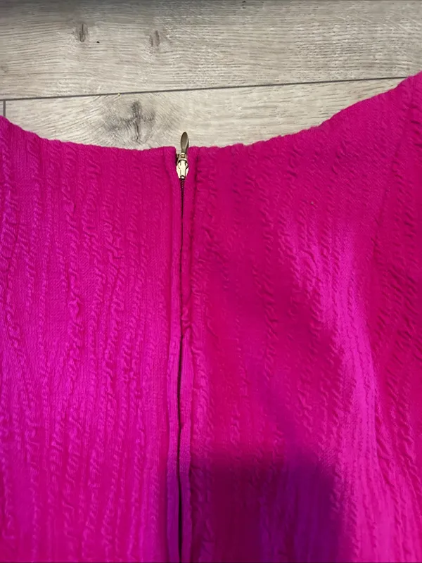 Lilly Pulitzer Pink Brinley Stretch Shift Dress Pink Jacquard Size XL, New NWOT - Image 8