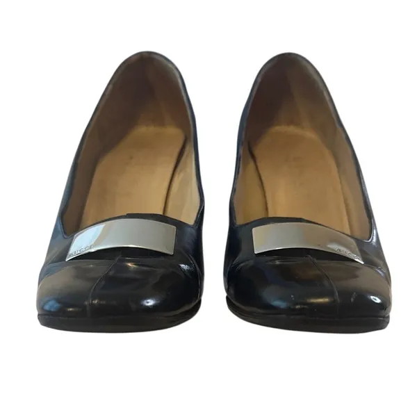 Gucci Tom Ford Era Square Toe‎ Pumps 37.5 - Image 4
