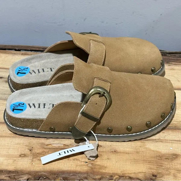 NEW WILT Suede Studded‎ Slip-On Clog Size 7.5 A17 - Image 6