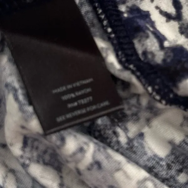 Simply Vera Vera Wang Blue and White Short Sleeve Top - Image 6