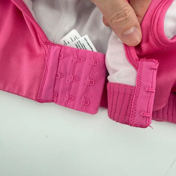 Moving Comfort Fiona Wireless Sports Bra Pink 34C Hook Loop 350003 - Image 8
