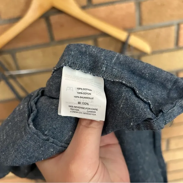 Madewell Chambray Pintuck Cami Ruffle Chambray Mini Dress Size 4 - Image 7